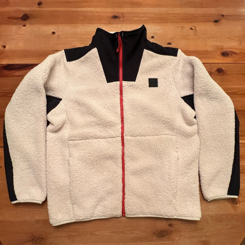 Mens Under Armor Legacy Sherpa Full Zip Jacket New with Tags Cream size Large